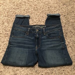 American Eagle High Rise Jegging Crop Jeans Size 6